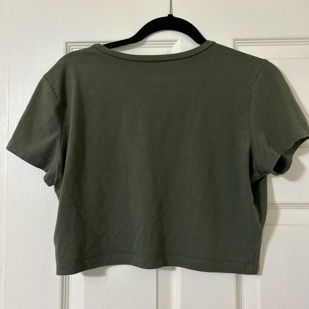 Wild Fable Dark Green Crop Top